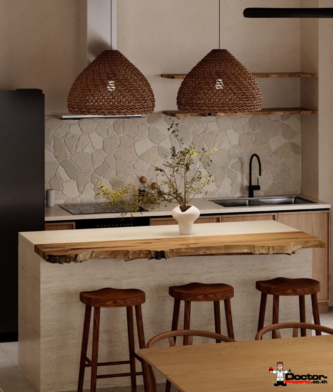 Luxury 3 Bedroom Pool Villa with Partial Sea View in Plai Laem, Koh Samui – For Sale